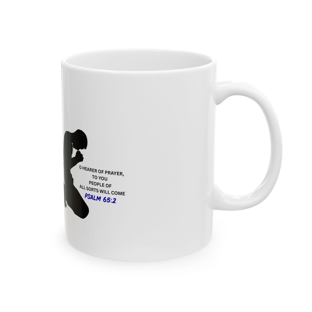 Praying Silhouette Ceramic Mug – Inspirational Faith Coffee Cup (11oz & 15oz)
