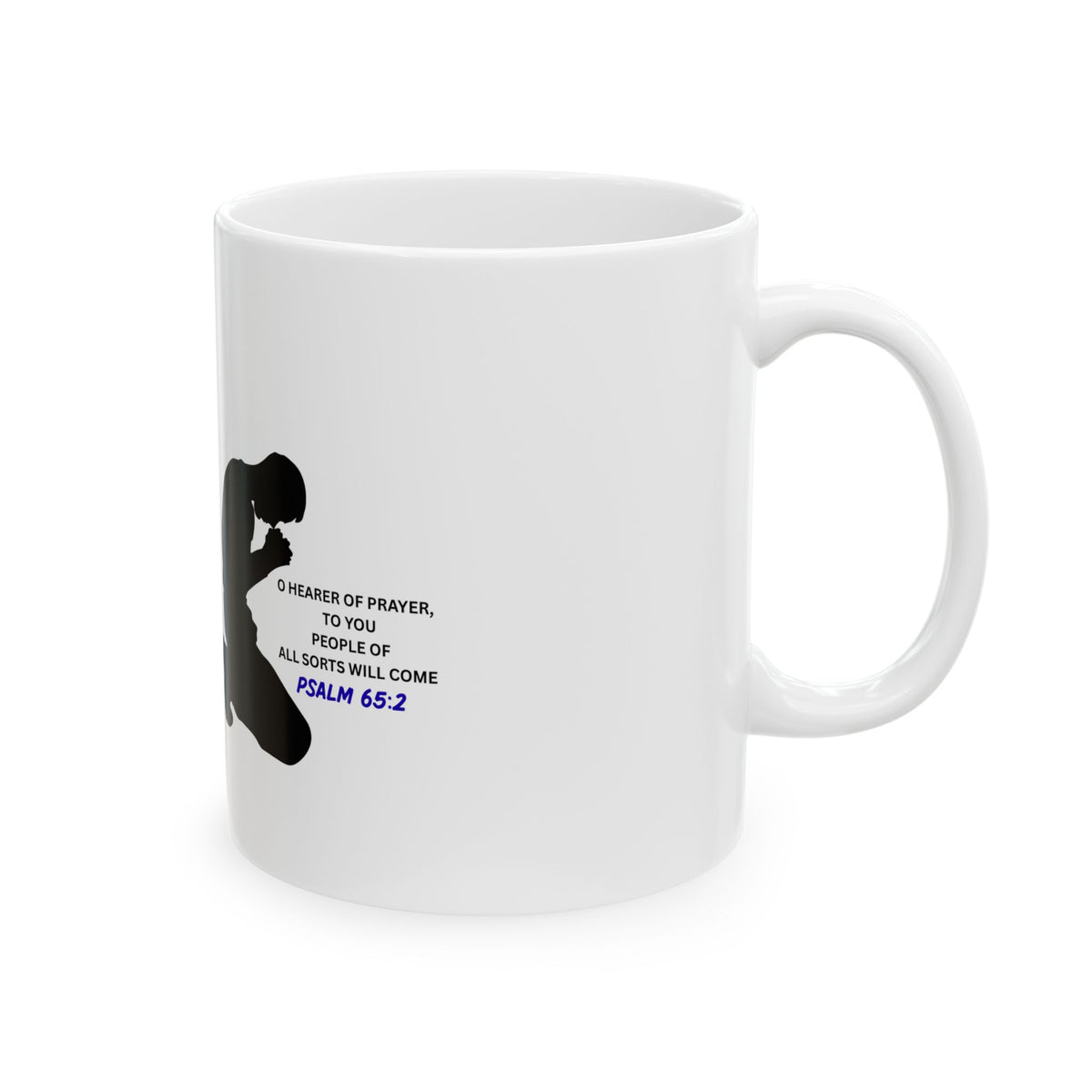 Praying Silhouette Ceramic Mug – Inspirational Faith Coffee Cup (11oz & 15oz)