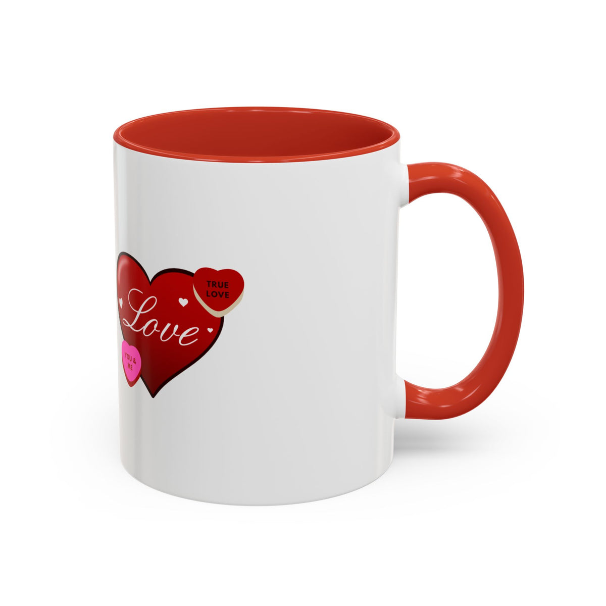 Valentine Heart Love Accent Coffee Mug (11/15oz)