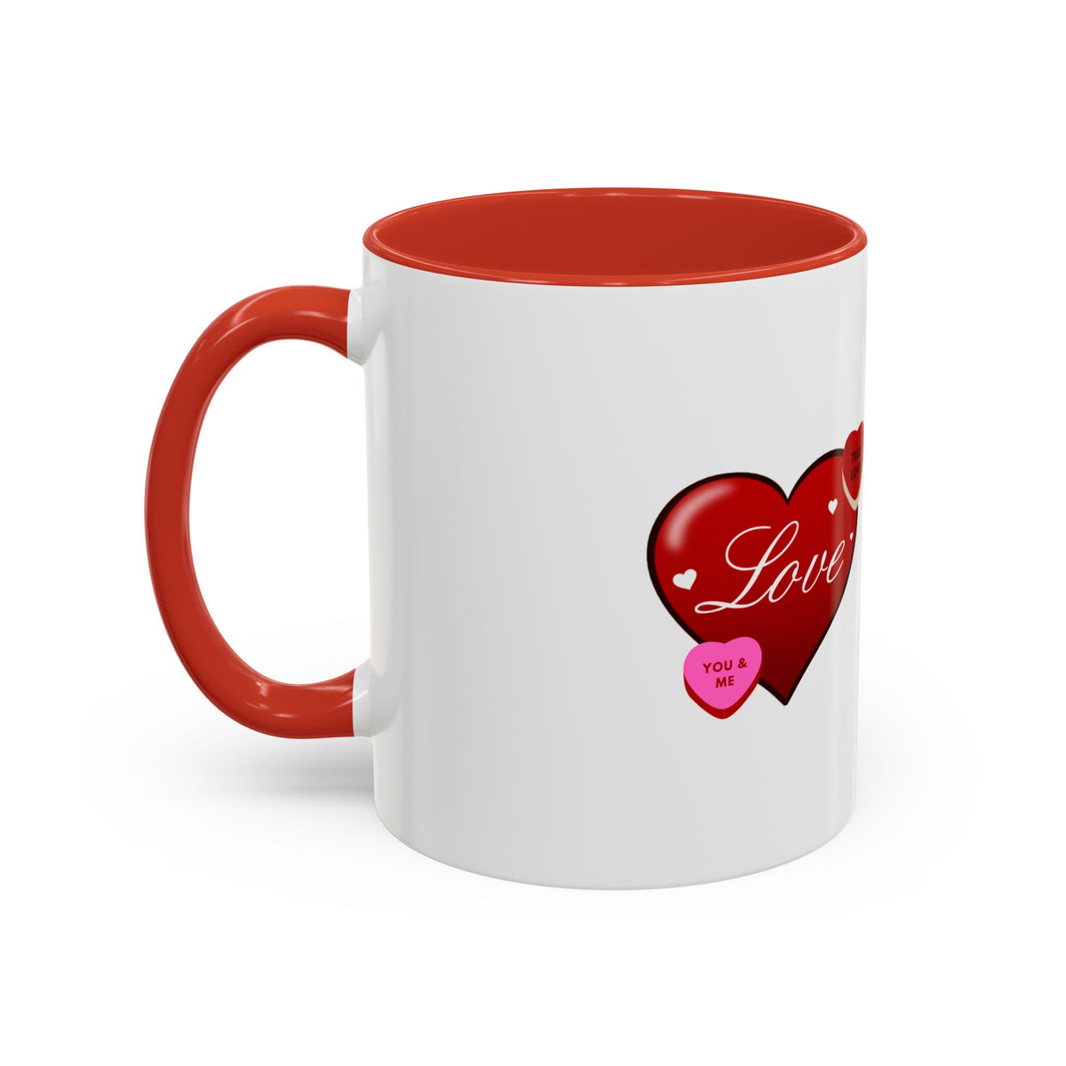 Valentine Heart Love Accent Coffee Mug (11/15oz)
